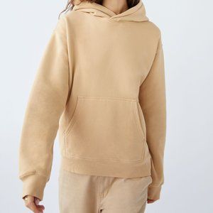 Aritzia TNA - COZY FLEECE PERFECT HOODIE in Sand Bluff